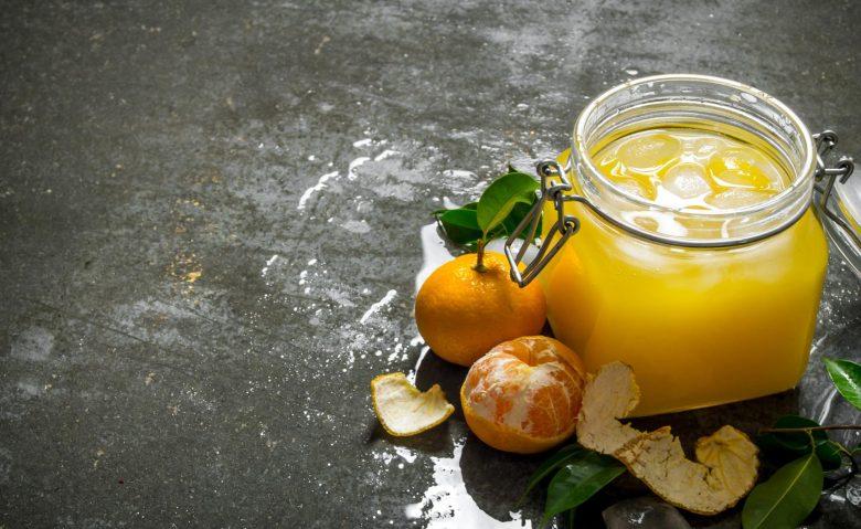 Suco de abacaxi e tangerina