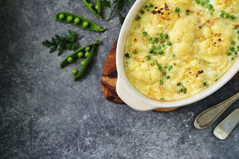 Couve flor gratinada na maionese