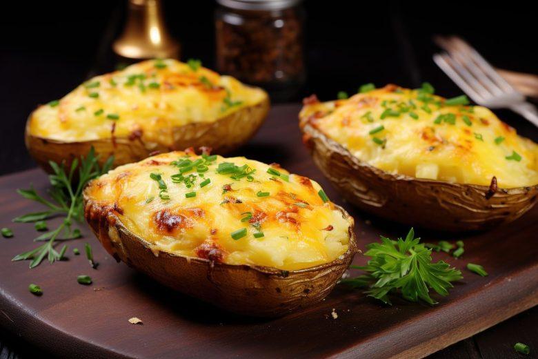 Batata ao forno recheada