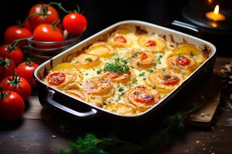 Batata gratinada à portuguesa