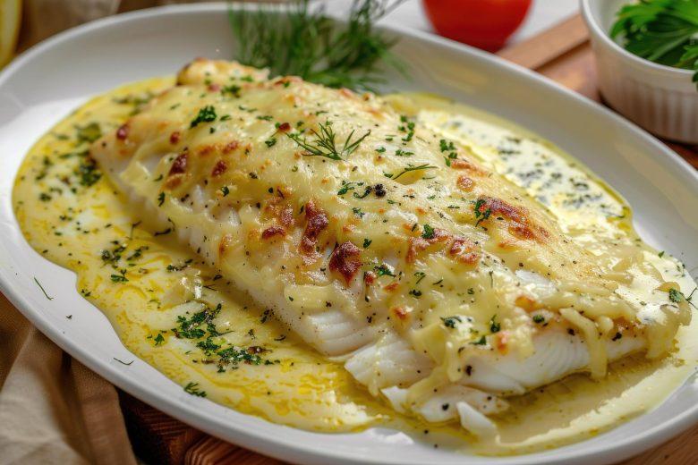 Bacalhau gratinado rápido e prático