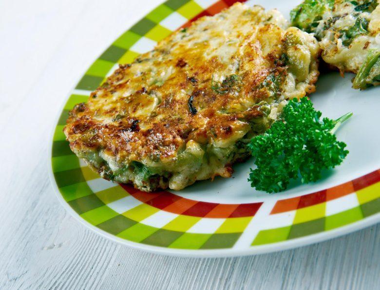 Bolinho de espinafre e catupiry