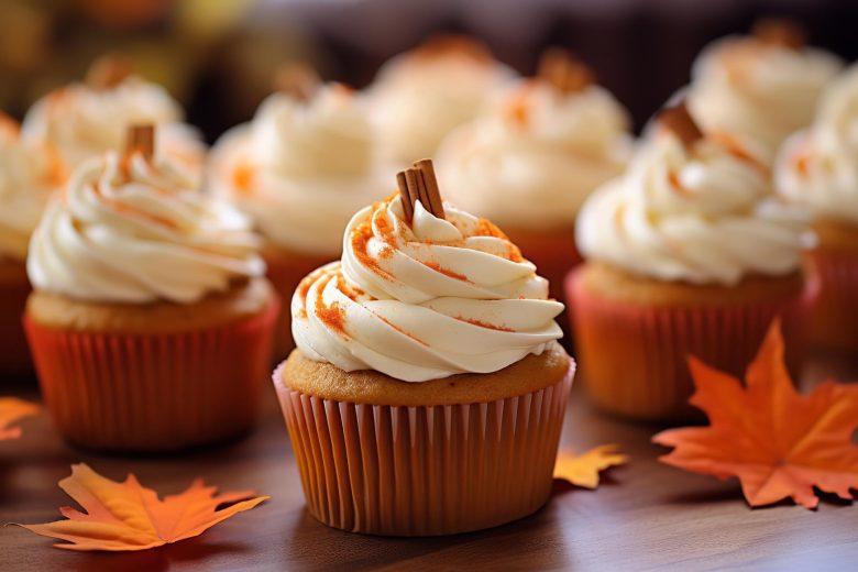 Cupcake de abóbora com coco