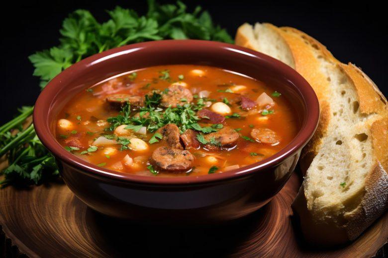 Sopa de grão de bico incrementada