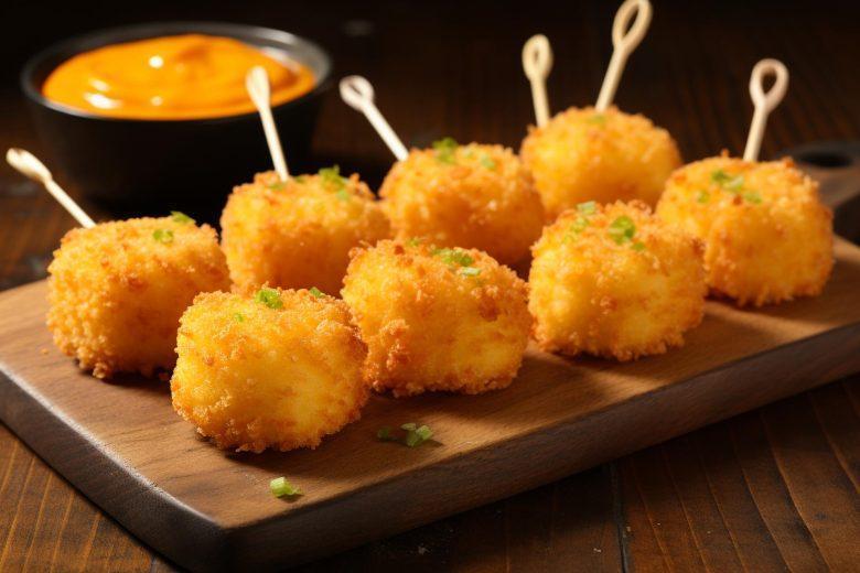 Queijo meia cura empanado