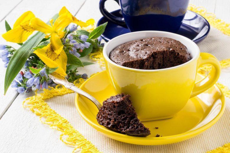 Bolo de caneca de chocolate especial