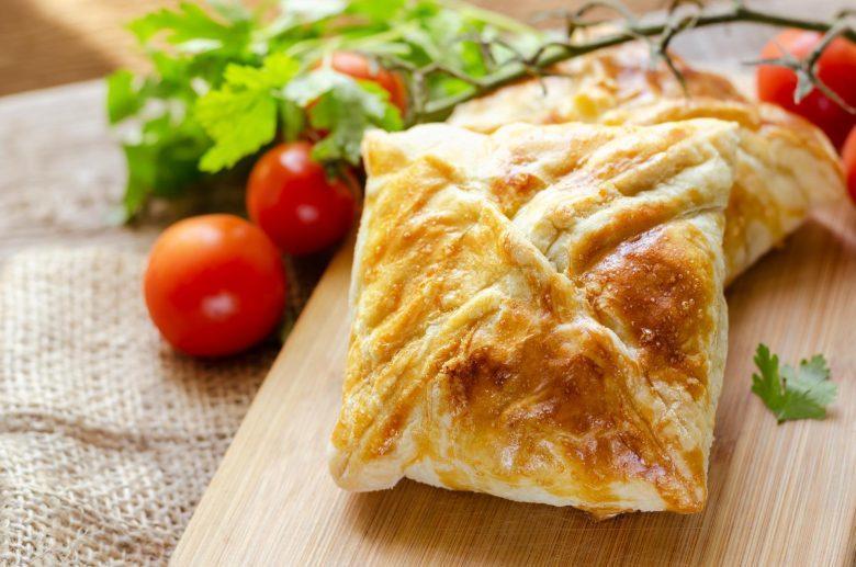Pastel folhado de legumes