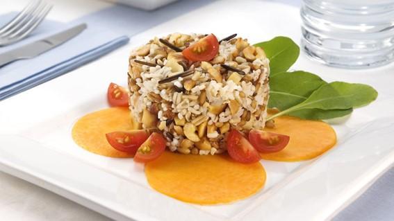 Arroz 7 cereais com castanha e abóbora