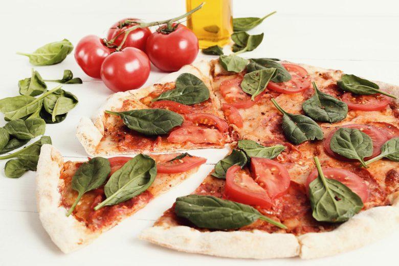 Pizza salada de rúcula