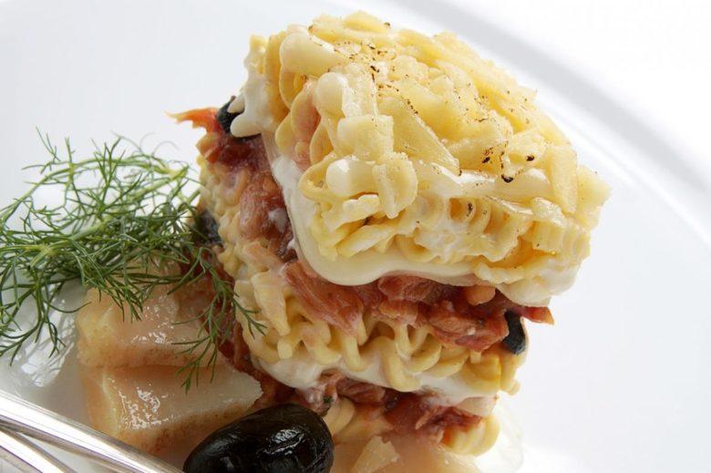 Lasanha de bacalhau nissin