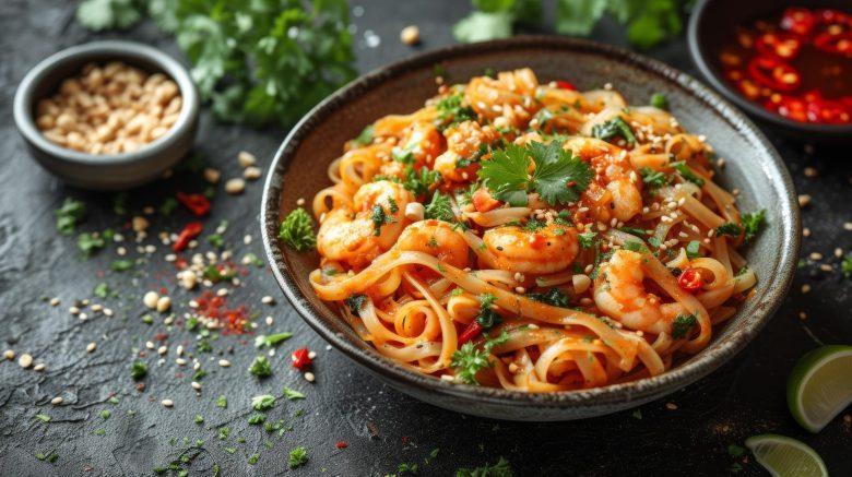 Macarrão com molho de camarão especial