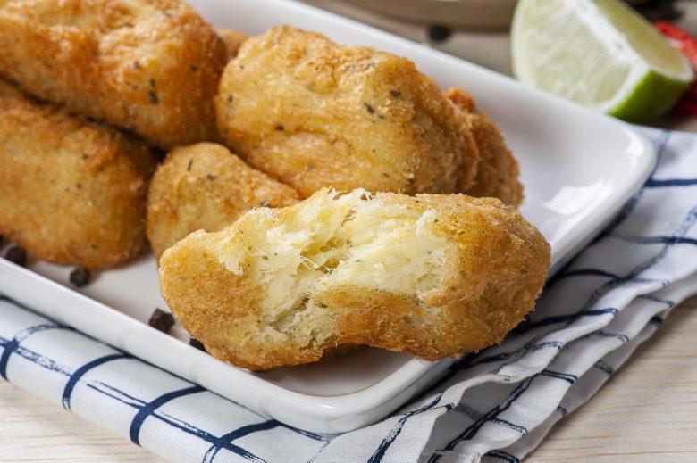 Bolinho de bacalhau rústico