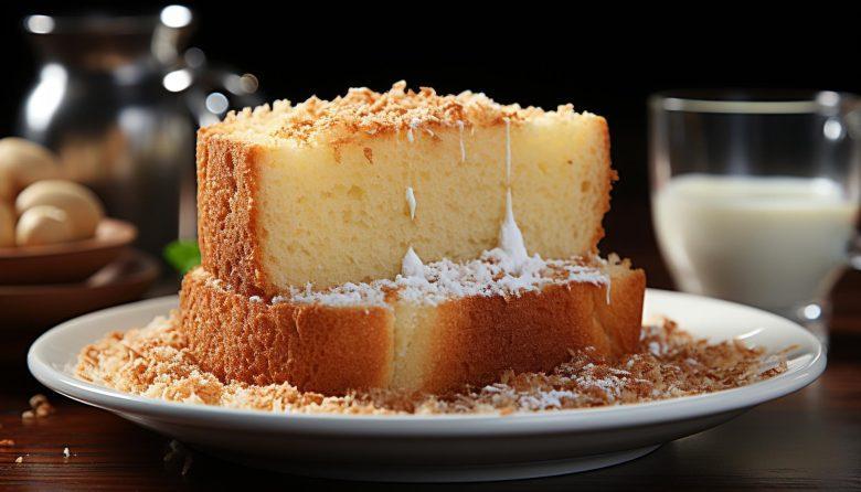 Bolo de coco e cenoura