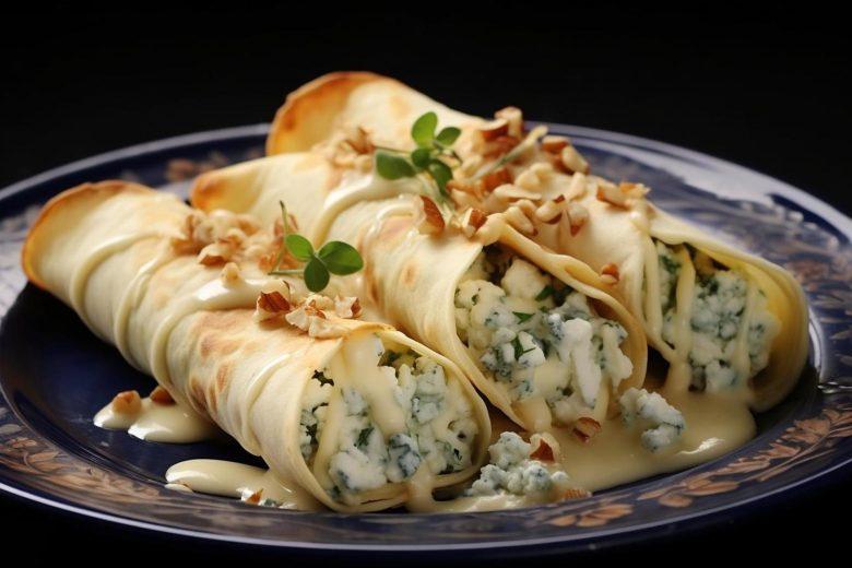 Panqueca com gorgonzola
