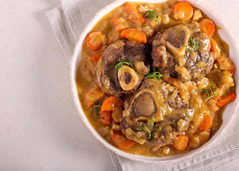 Ossobuco de vitela com molho de malzbier