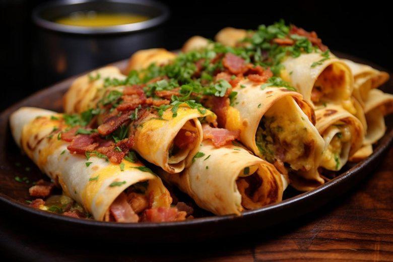 Panqueca 4 queijos com bacon