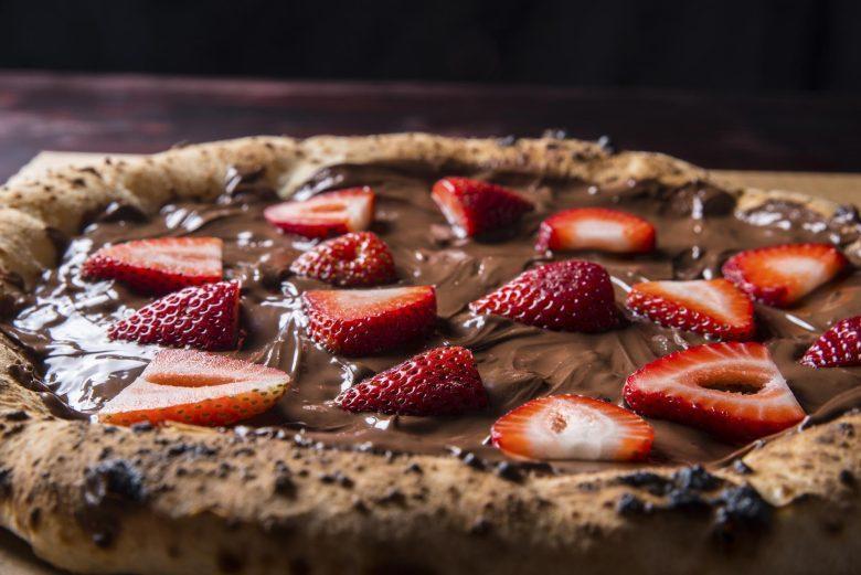 Pizza de chocolate de liquidificador