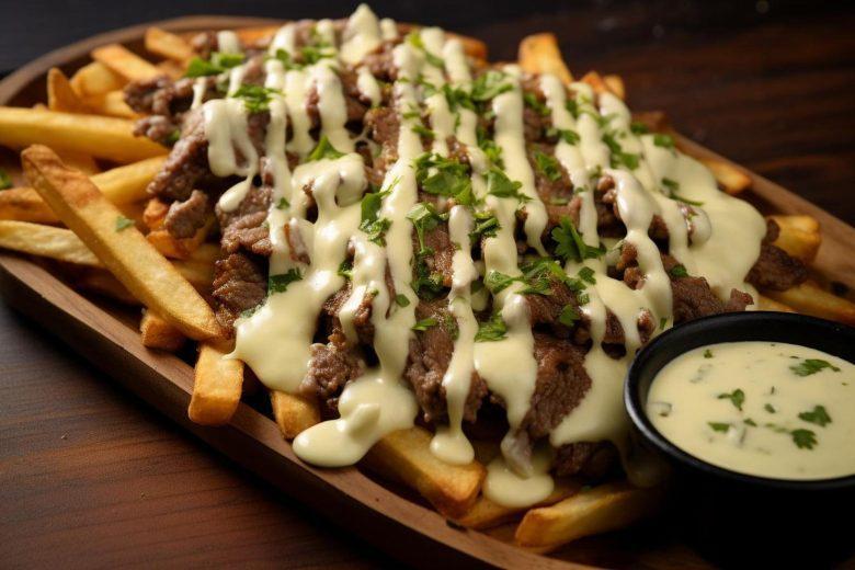 Tiras de carne com catupiry