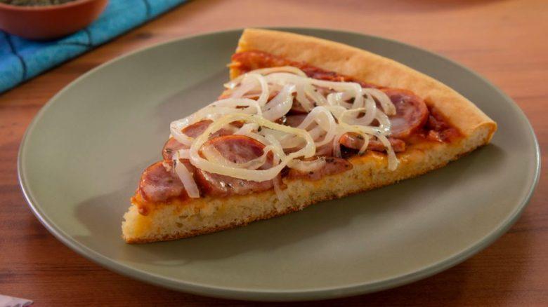 Pizza rápida de liquidificador