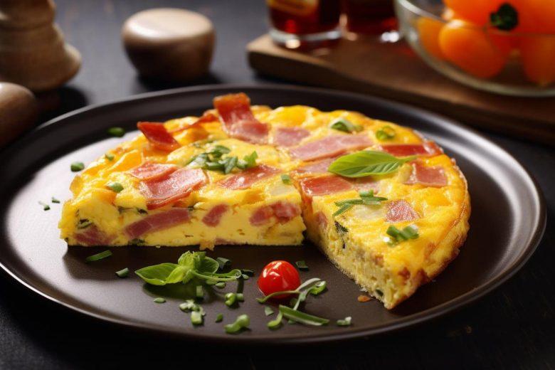 Fritada de batata com presunto
