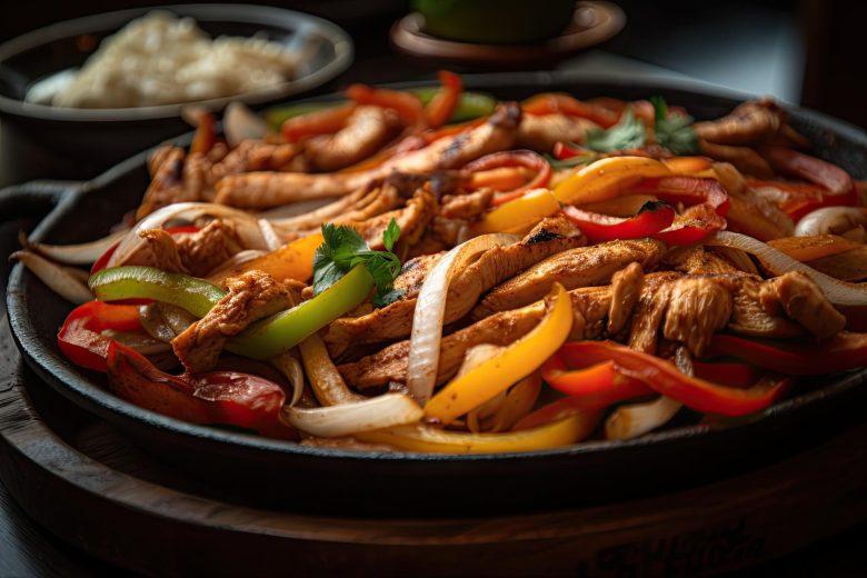 Carne em tiras com legumes