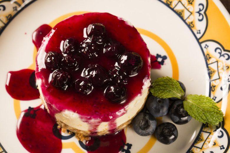 Cheesecake light de frutas vermelhas