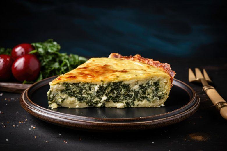 Torta cremosa de espinafre