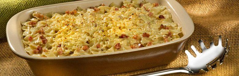 Farfalle à carbonara