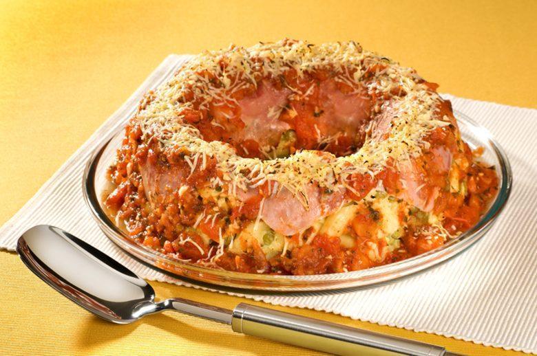 Pudim gratinado