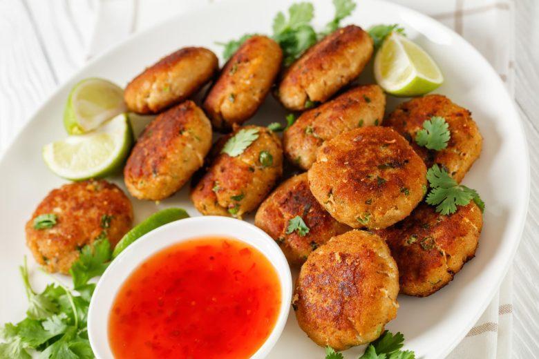Bolinho de batata e peixe
