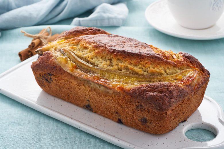 Bolo de banana caramelado