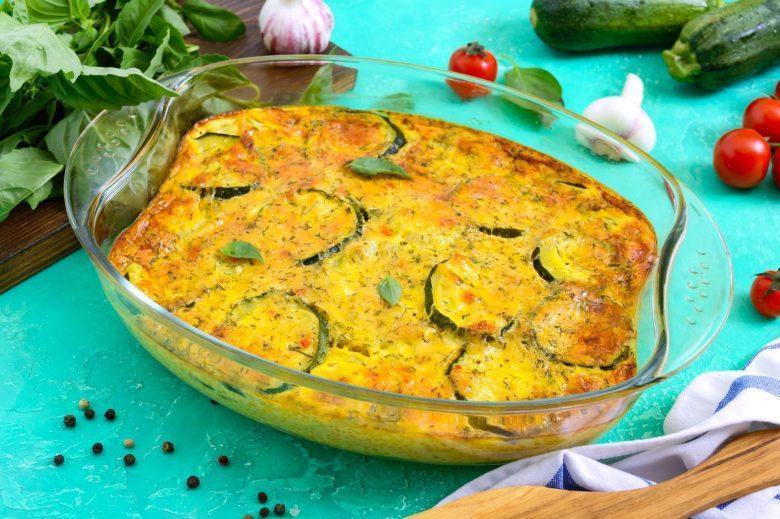 Omelete de forno com abobrinha