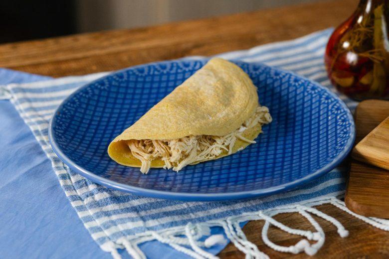 Crepioca com recheio de frango