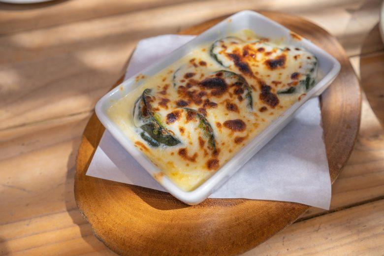 Abobrinha gratinada em rodelas