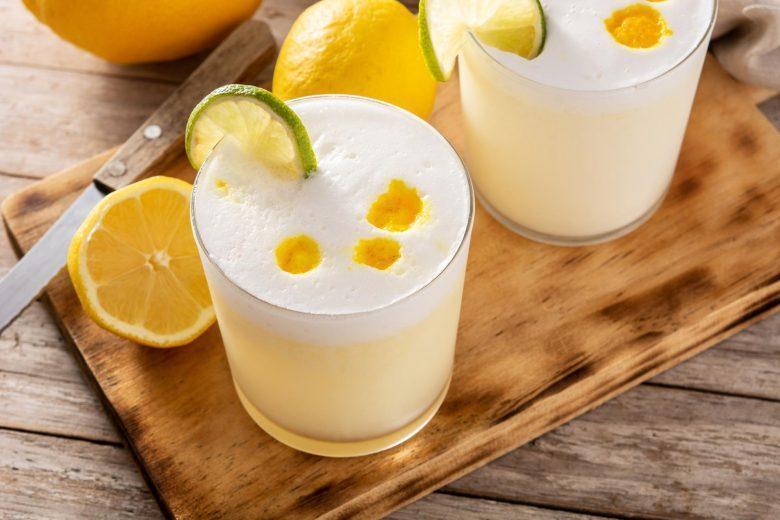 Pisco sour refrescante