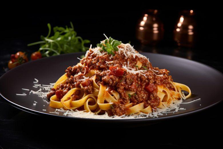 Macarrão talharim com carne