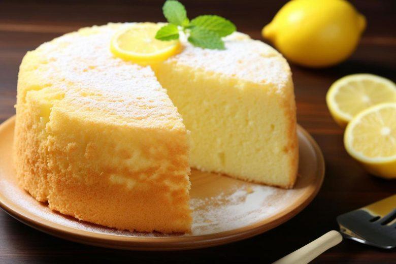 Bolo de limão orgânico