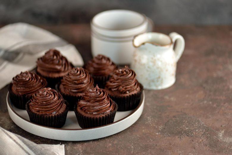 Cupcake de chocolate recheado