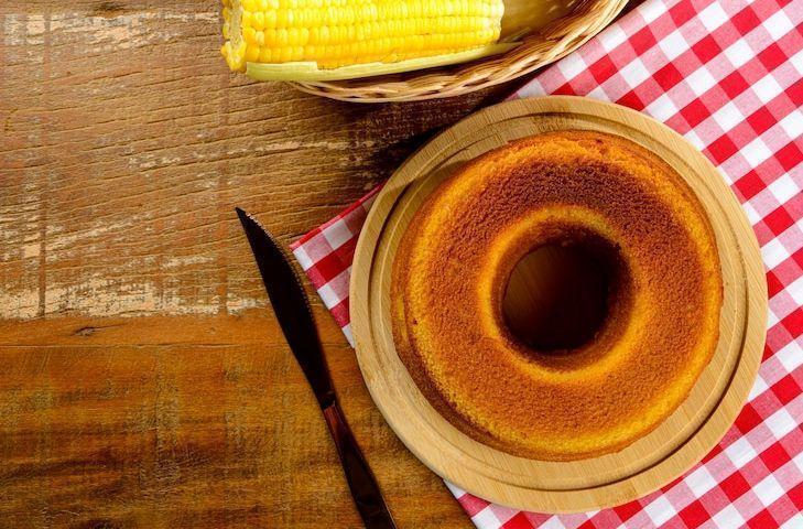 Bolo de milho tradicional