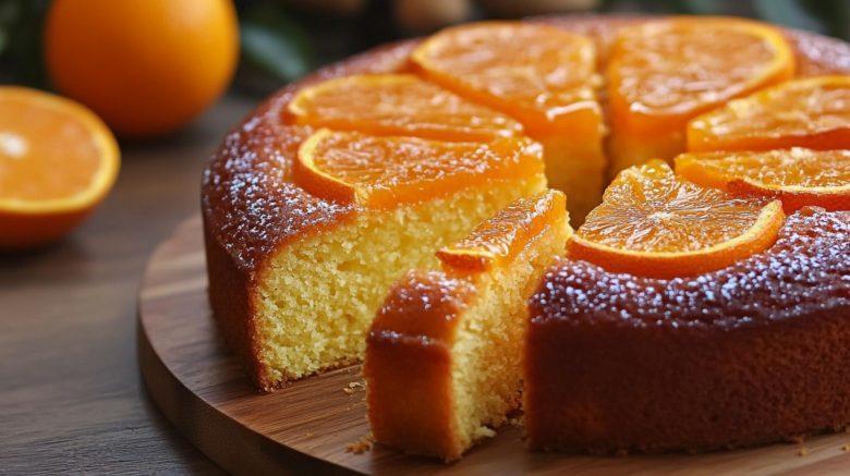 Bolo de laranja invertido