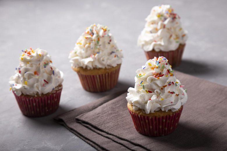 Cupcake de café com chantilly
