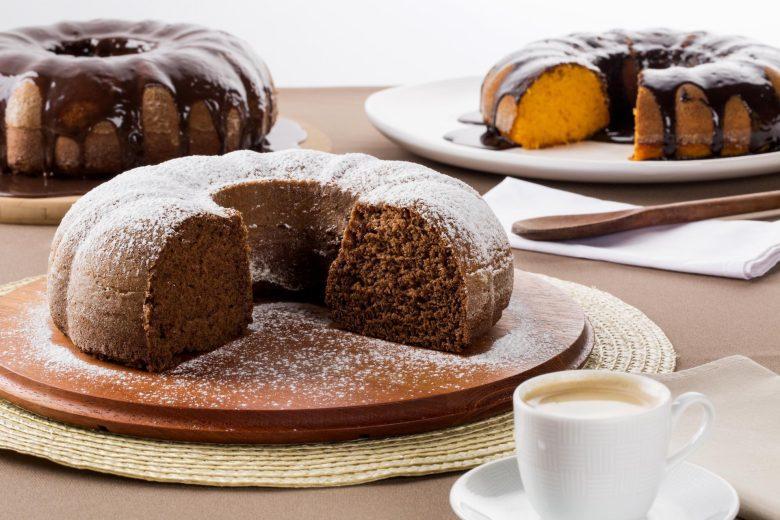 Bolo de chocolate delicioso