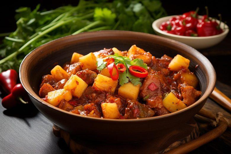 Carne de panela com mandioquinha