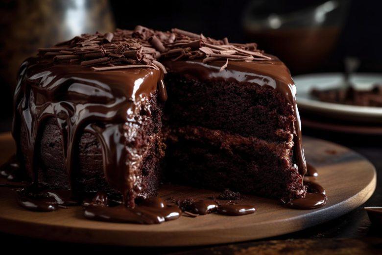 Bolo de chocolate chandelle