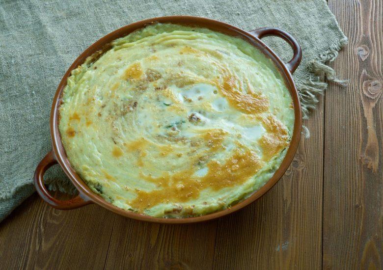 Gratinado de brócolis e batata