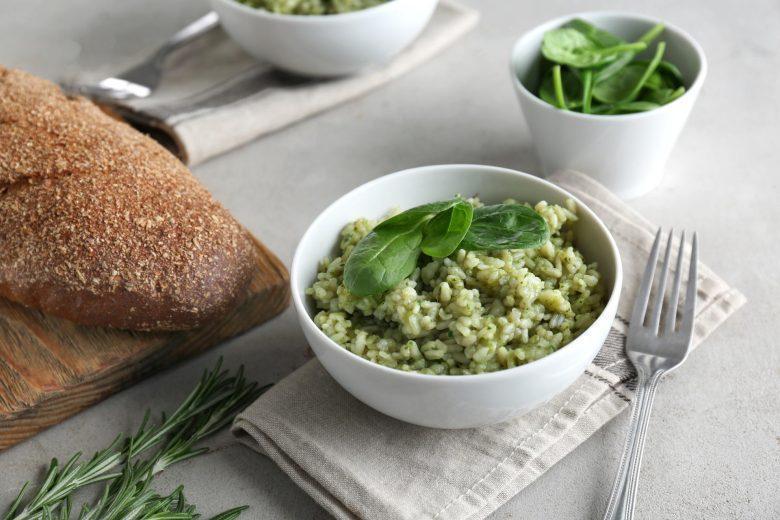 Risoto cremoso com escarola