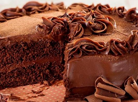 Bolo de chocolate trufado