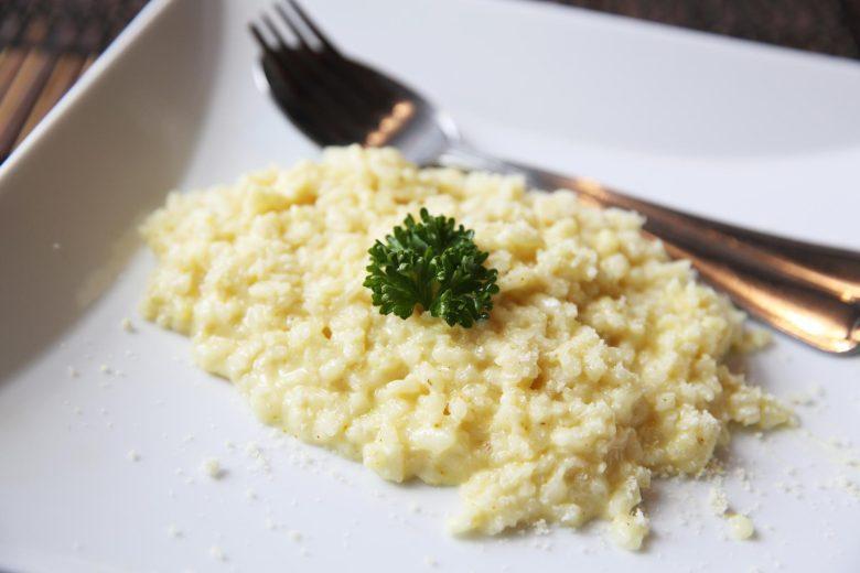 Risoto ao limão com queijo