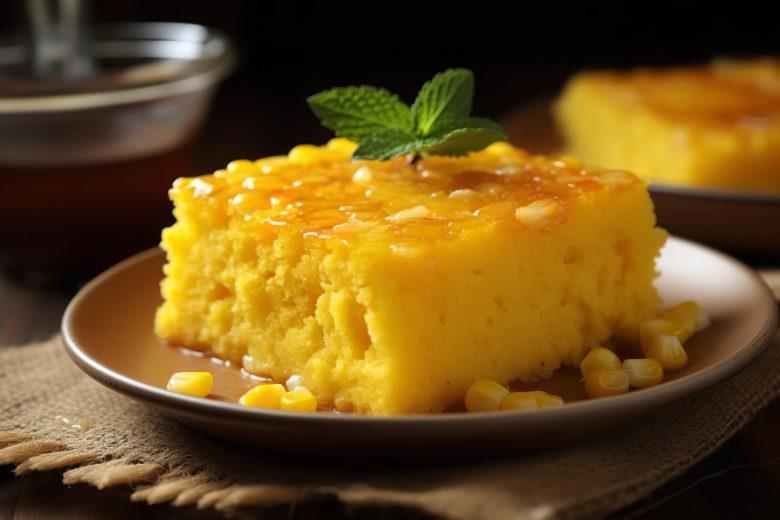 Bolo de milho embrulhado