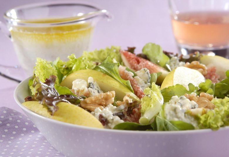 Salada mediterrânea de gorgonzola